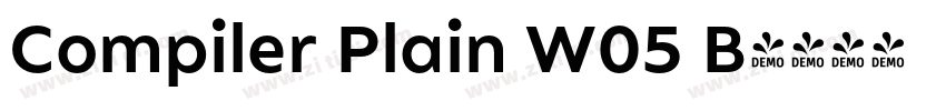 Compiler Plain W05 B字体转换